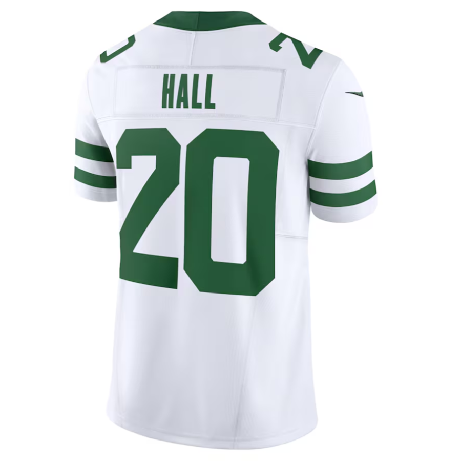 NY.Jets #20 Breece Hall Player White Vapor F.U.S.E. Limited Football Jerseys football jersey product view 1