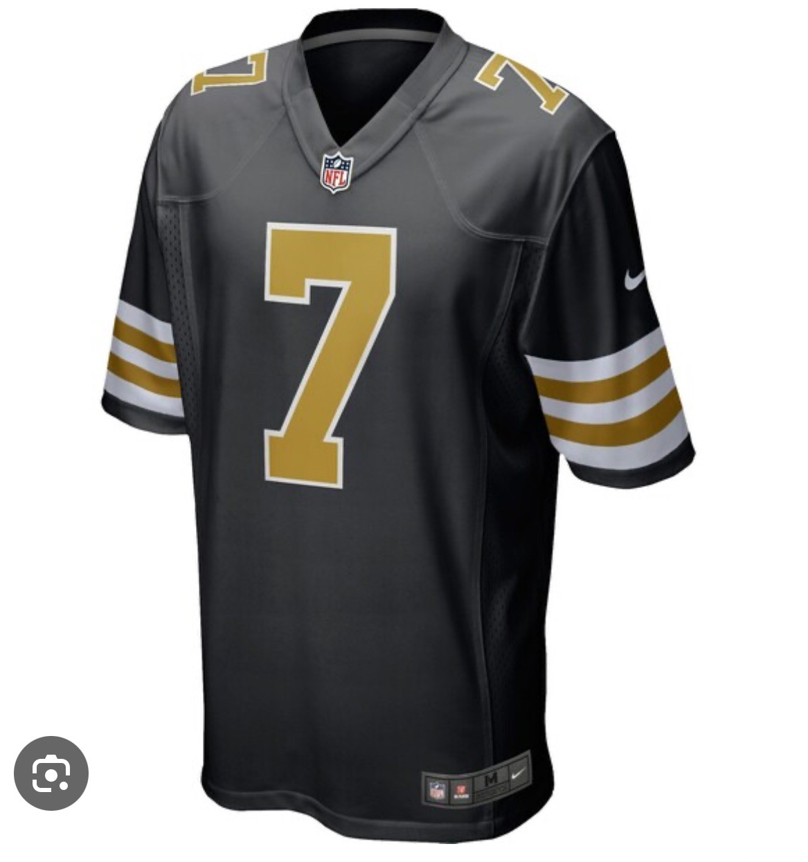 Taysom Hill New Orleans Saints Nike Alternate Game Jersey football jersey product view 1