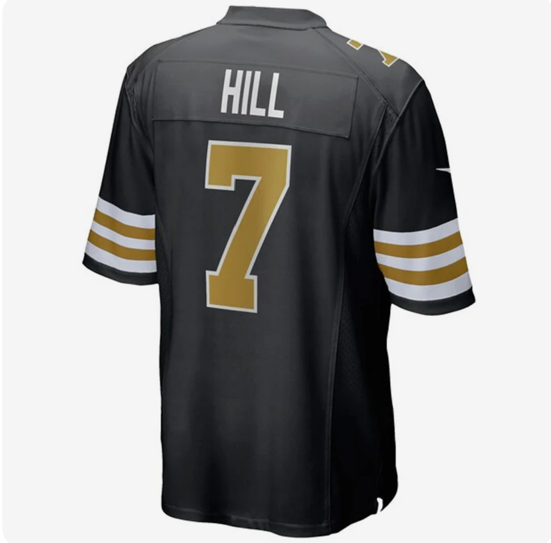Taysom Hill New Orleans Saints Nike Alternate Game Jersey football jersey product view 2