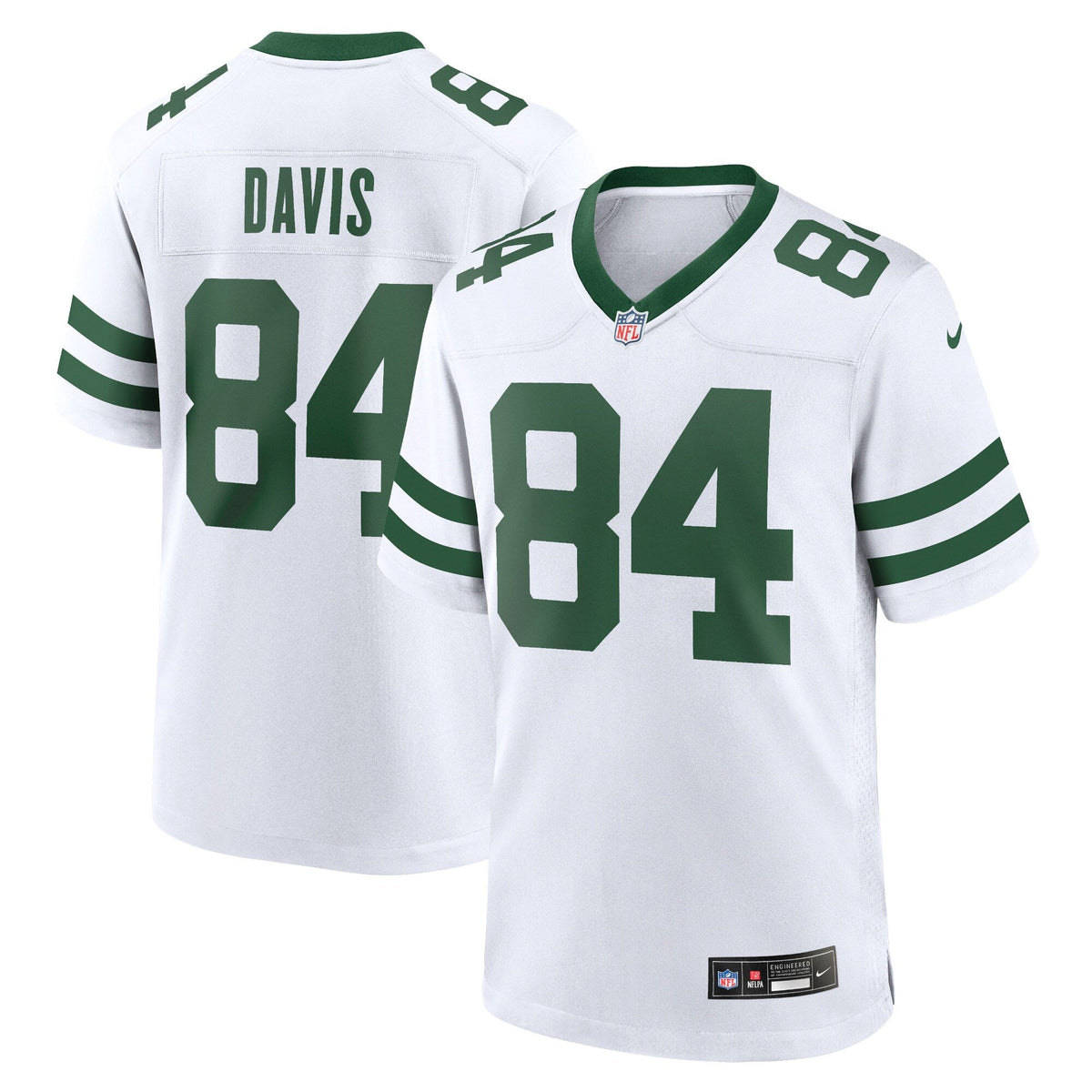 Corey Davis New York Jets Nike Game Jersey - Legacy White football jersey product view 1
