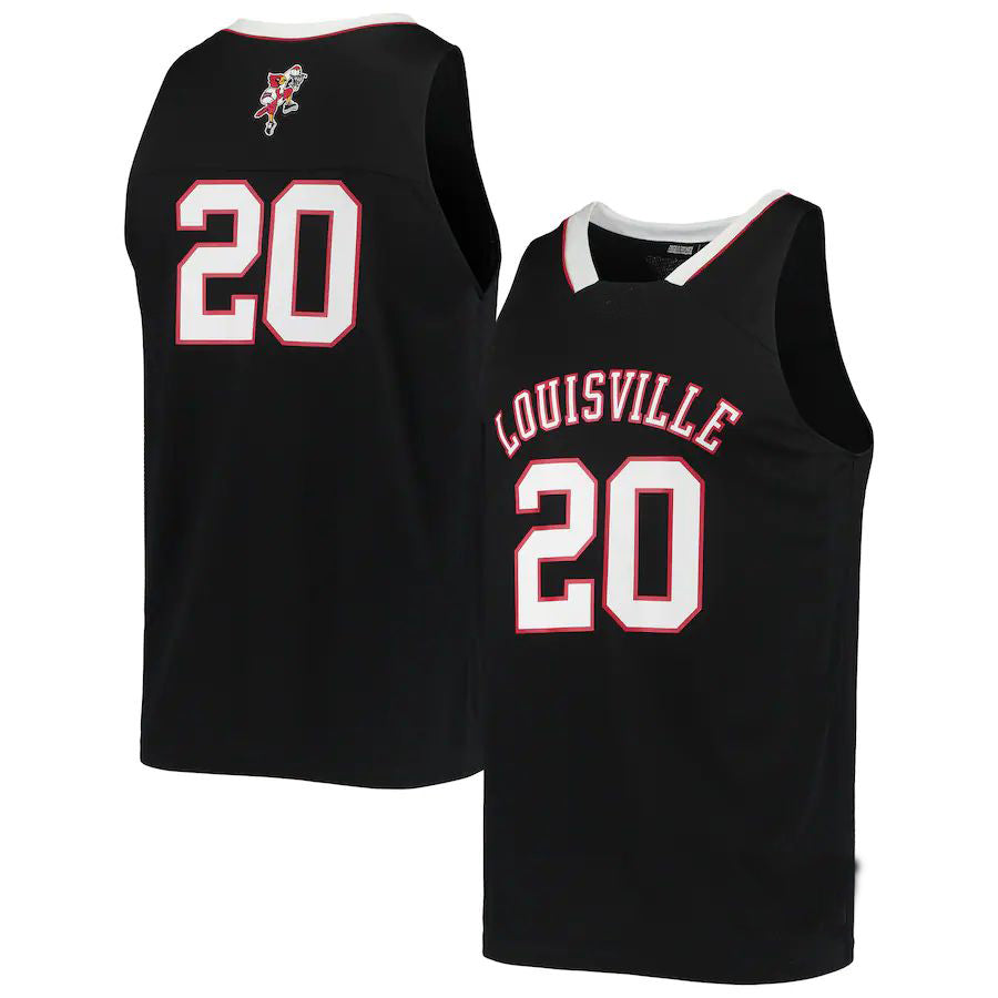 #20 L.Cardinals Reverse Retro Jersey Black Basketball Jersey Stitched American College Jerseys basketball jersey product view 1