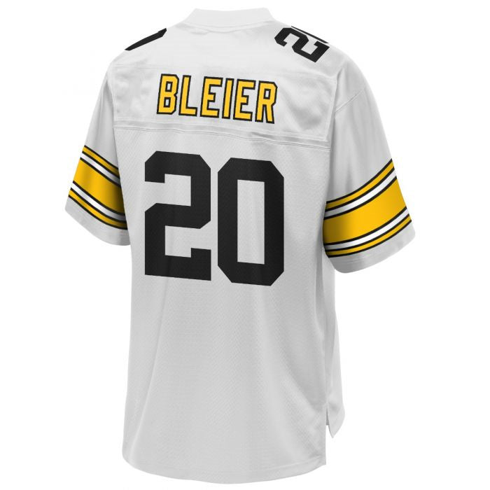 P.Steelers #20 Rocky Bleier Player Replica Away White Stitched American Football Jerseys football jersey product view 1
