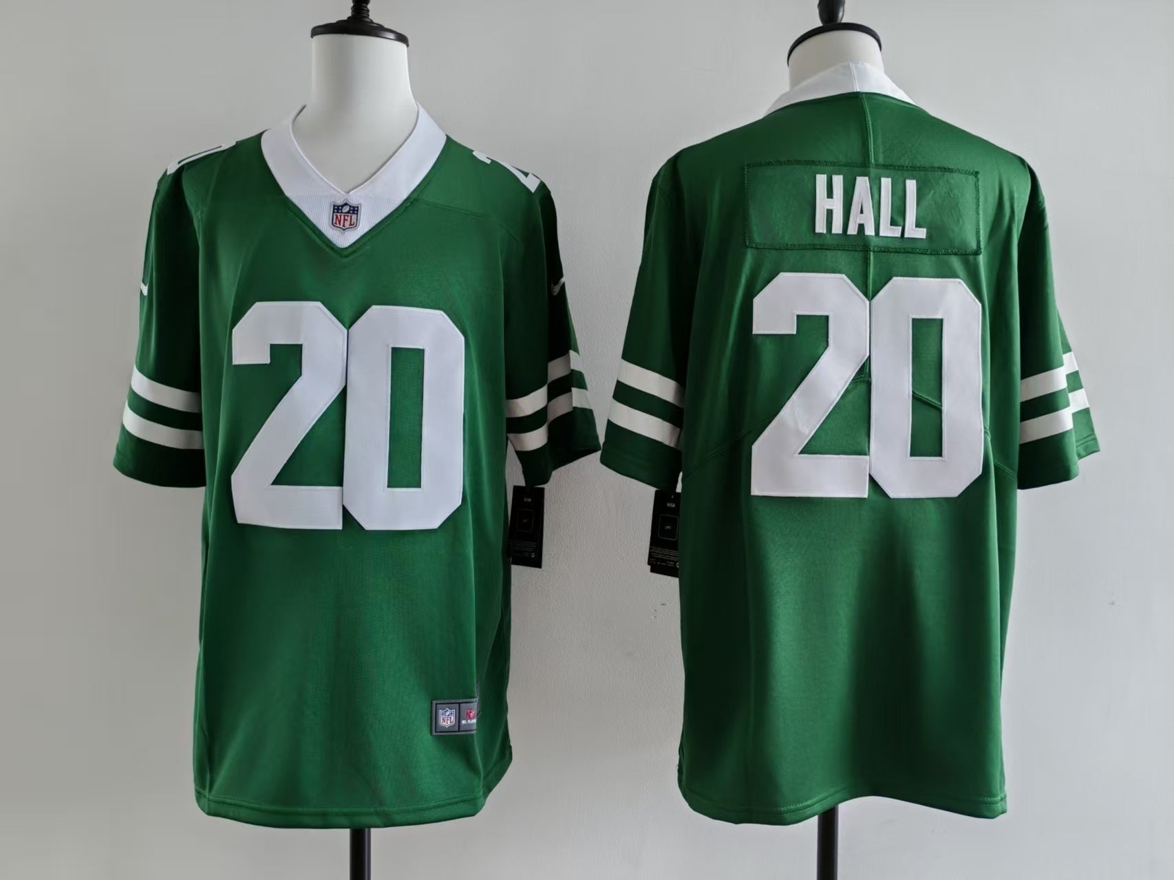 Men's New York Jets Breece Hall Jersey-Green football jersey product view 1