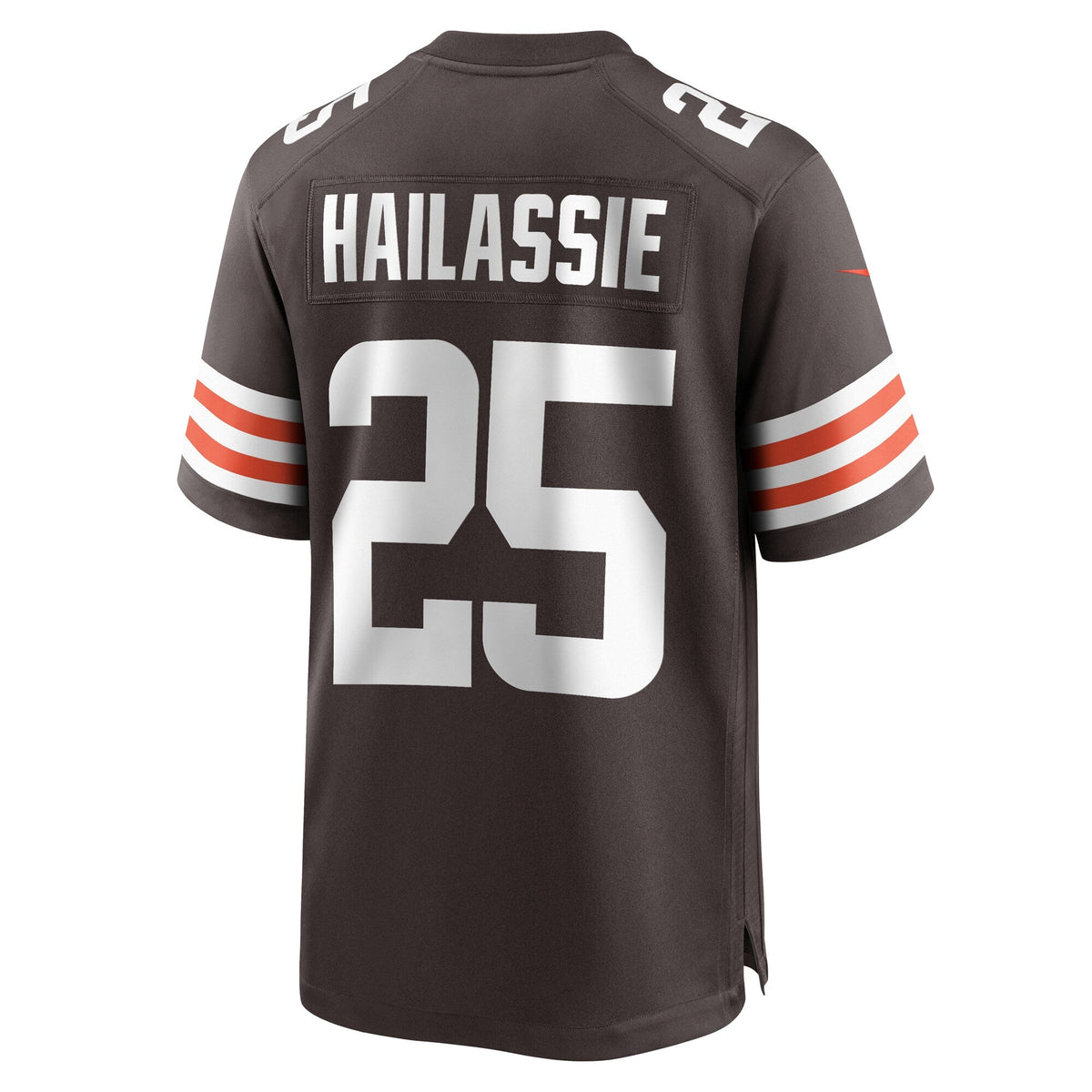 Kahlef Hailassie Cleveland Browns Nike Team Game Jersey - Brown football jersey product view 3