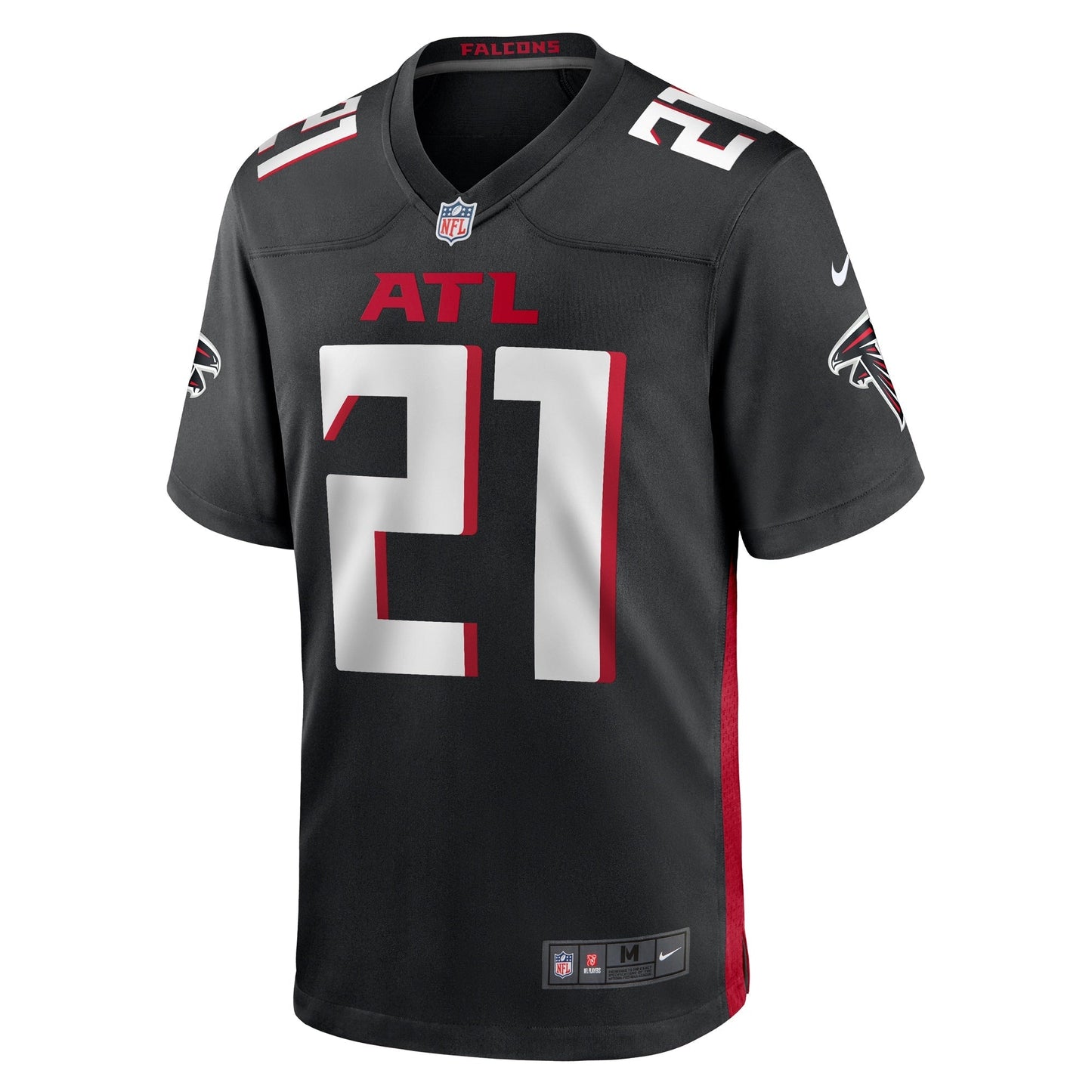 Mike Hughes Atlanta Falcons Nike Game Jersey - Black football jersey product view 2