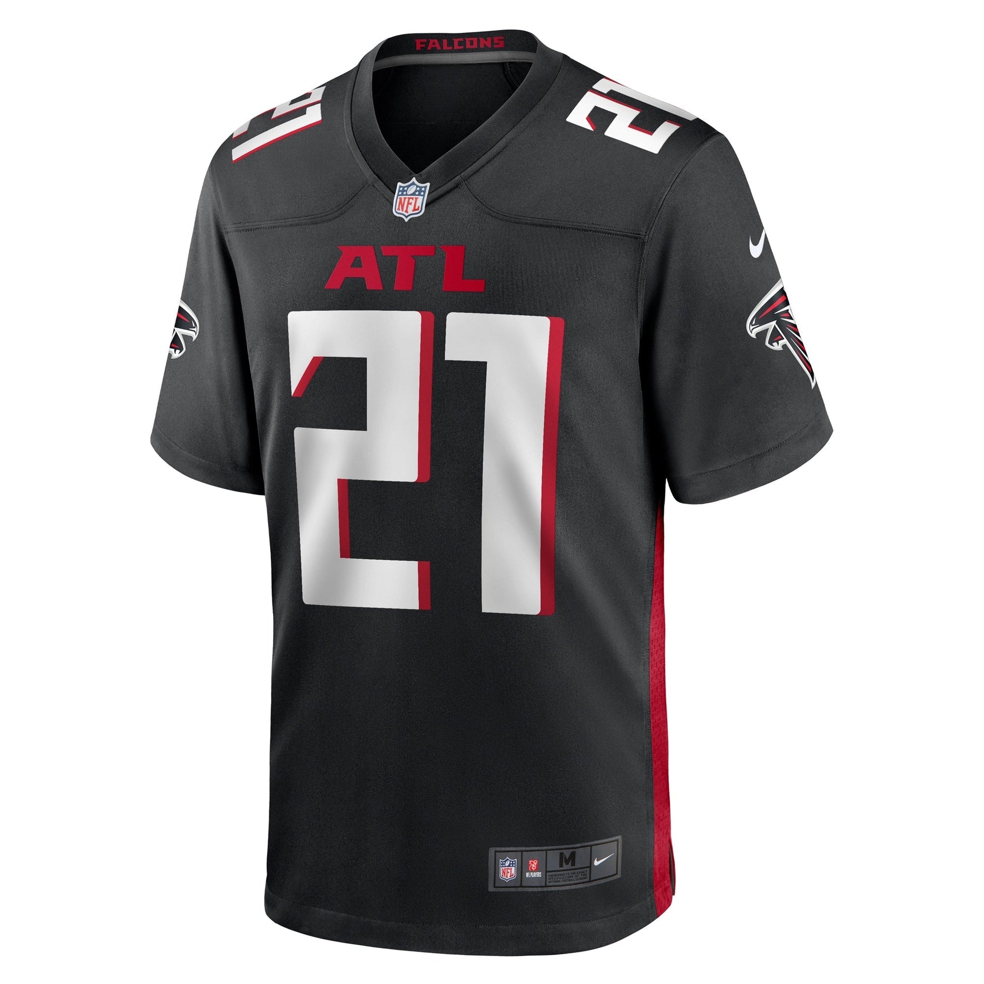 Mike Hughes Atlanta Falcons Nike Game Jersey - Black football jersey product view 2