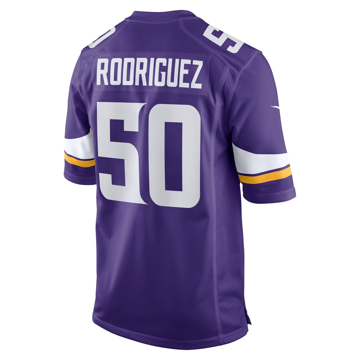 Levi Drake Rodriguez Minnesota Vikings Nike Game Jersey - Purple football jersey product view 3
