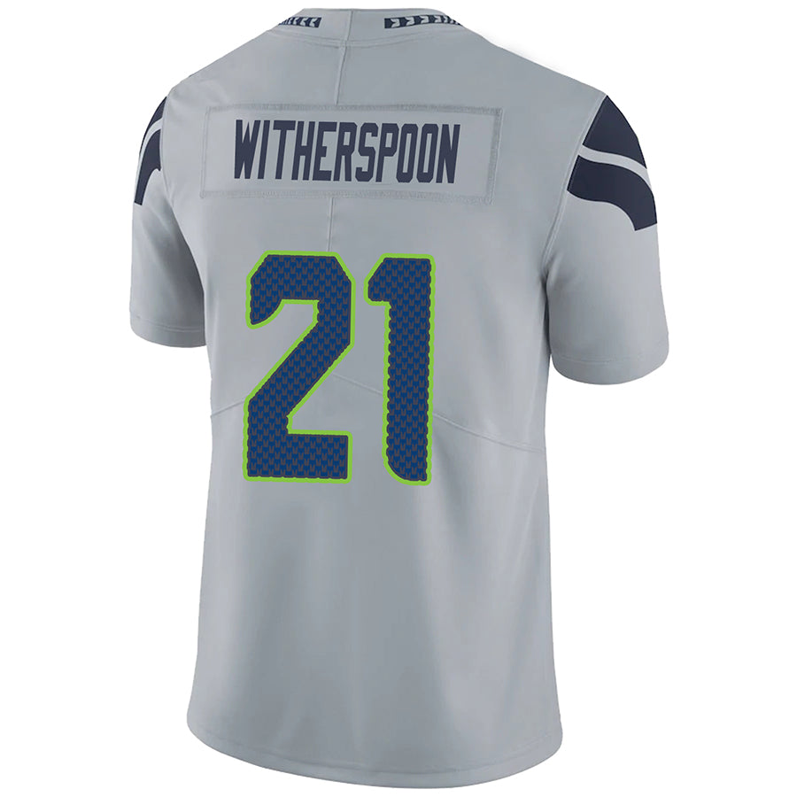 #21 Devon Witherspoon Player S.Seahawks Gray Vapor Limited Football Jerseys football jersey product view 1