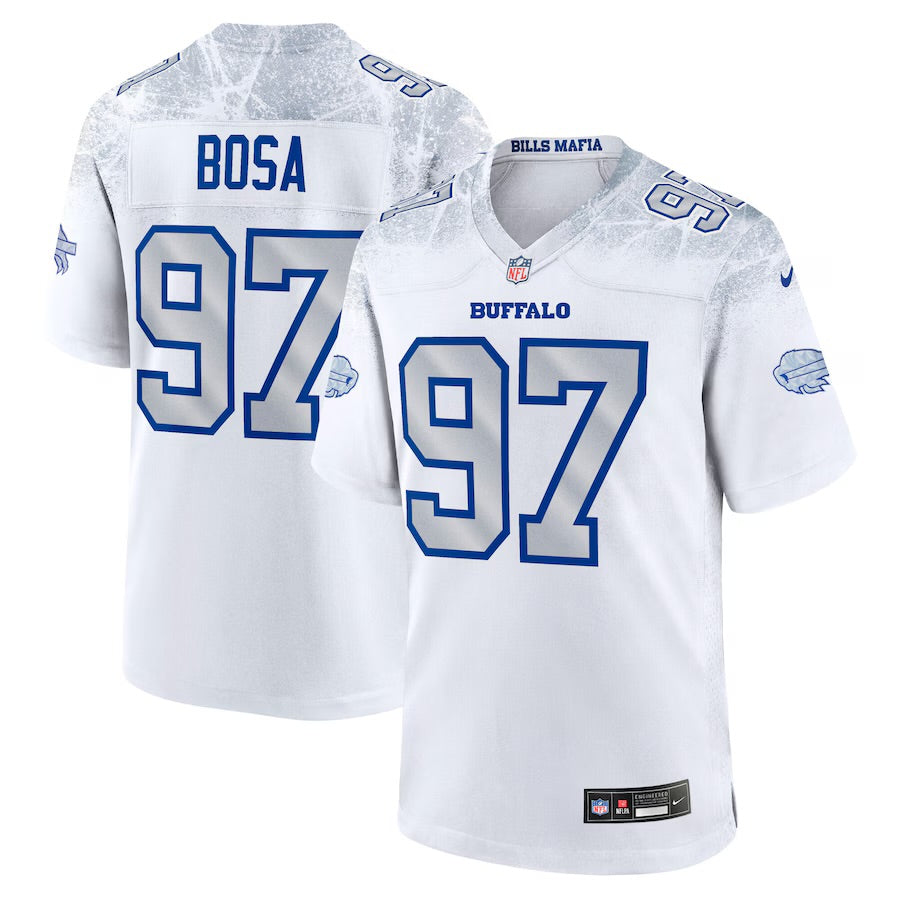 Joey Bosa Buffalo Bills 2025 Rivalries Collection Jersey - White football jersey product view 1