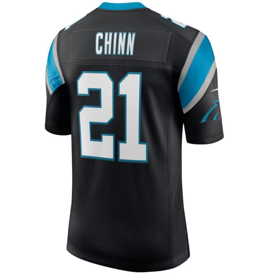 C.Panthers #21 Jeremy Chinn Black Vapor Limited Player Game Football Jerseys football jersey product view 1