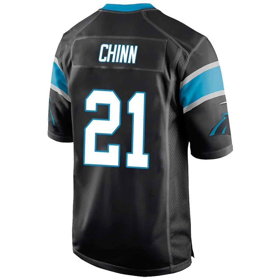 C.Panthers #21 Jeremy Chinn Black Stitched Player Game Football Jerseys football jersey product view 1