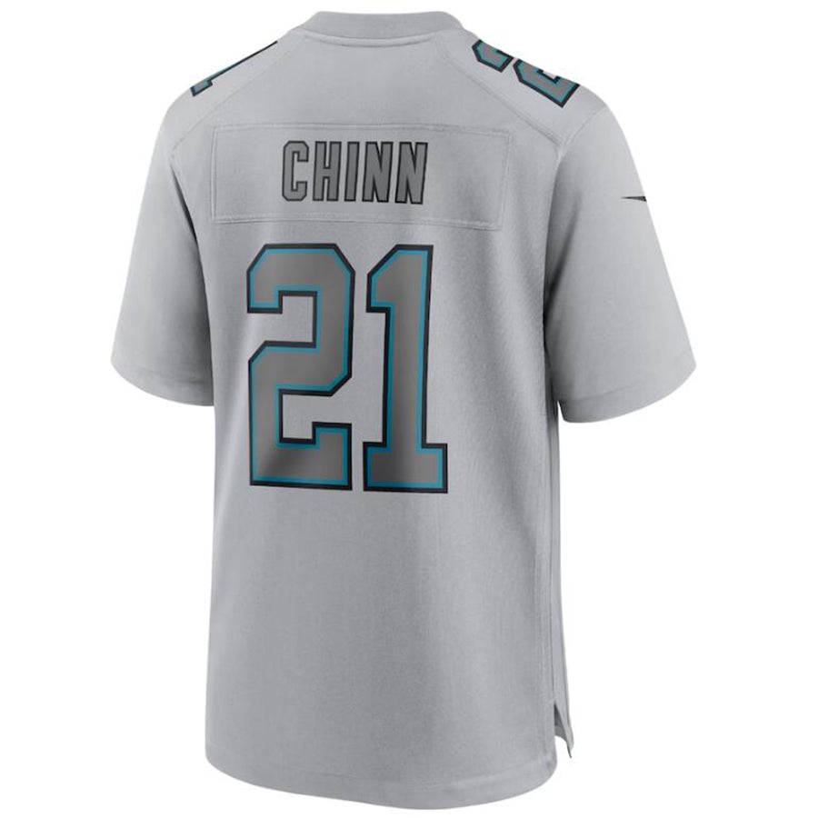 C.Panthers #21 Jeremy Chinn Gray Stitched Player Game Football Jerseys football jersey product view 1