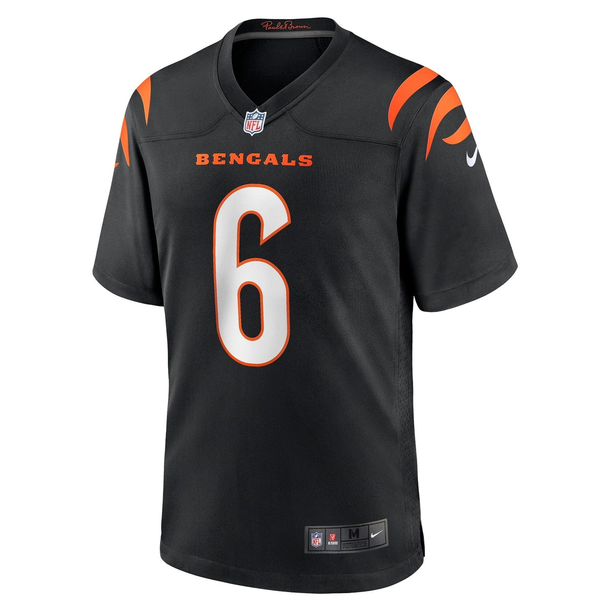 Jake Browning Cincinnati Bengals Nike Game Jersey - Black football jersey product view 2