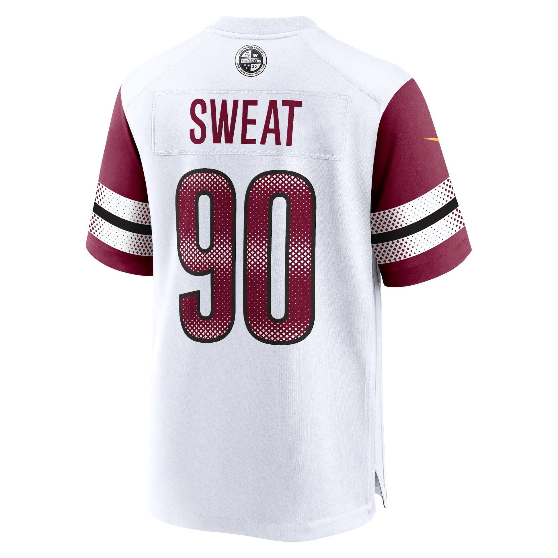 Montez Sweat Washington Commanders Nike Game Jersey - White football jersey product view 3