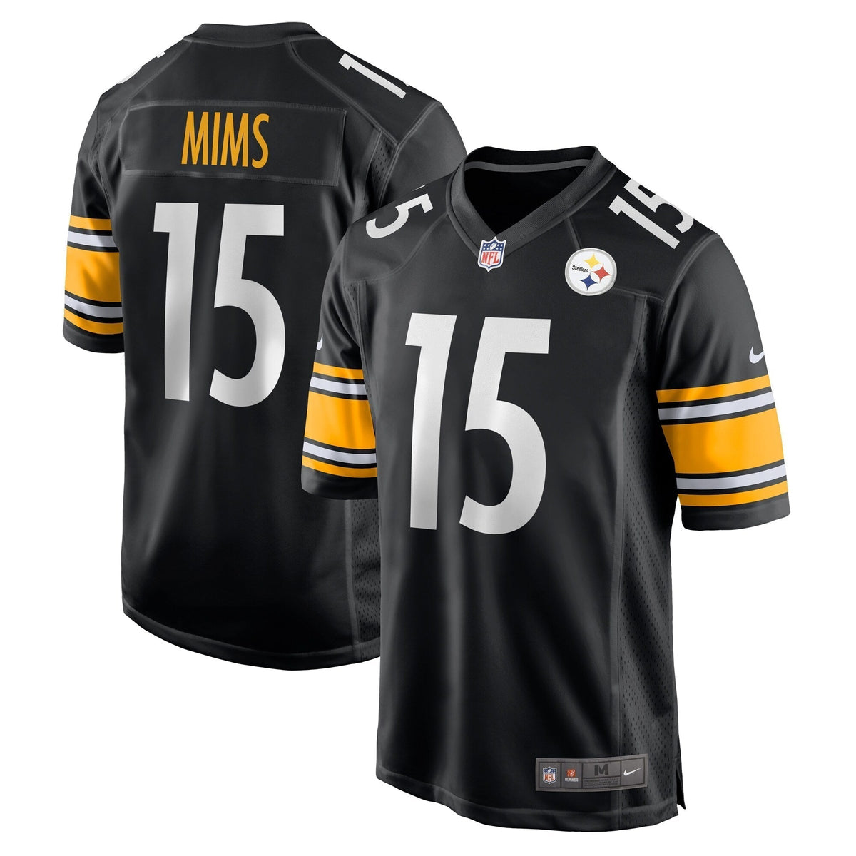 Denzel Mims Pittsburgh Steelers Nike Game Jersey - Black football jersey product view 1