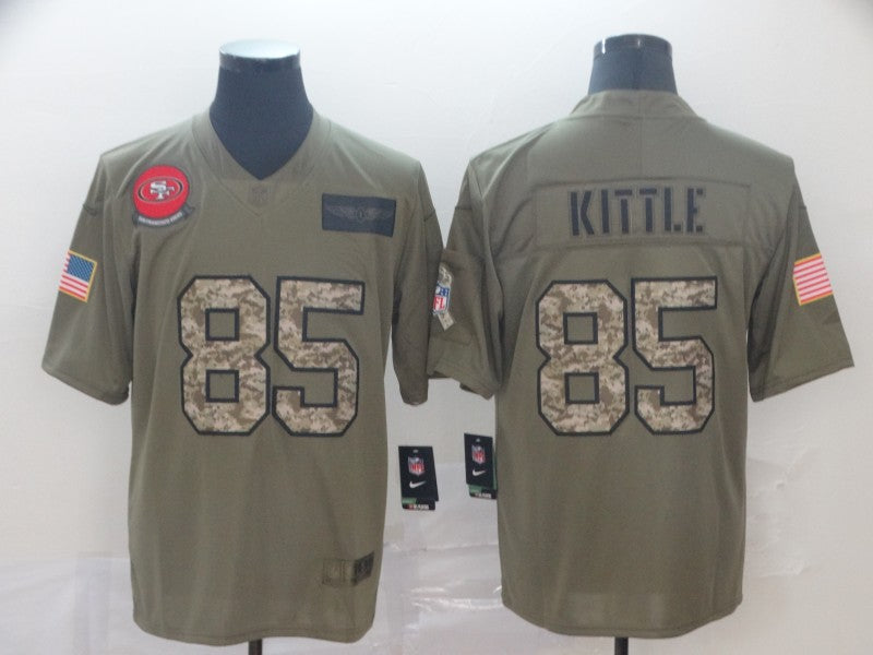 Men's San Francisco 49ers George Kittle #85 Brown Alternate Game Jersey1 football jersey product view 1
