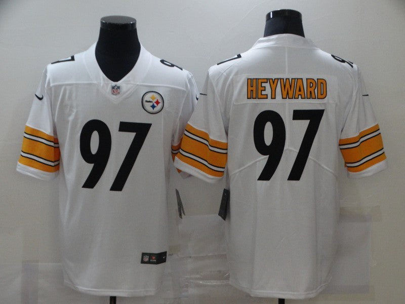 Men's Pittsburgh Steelers Cameron Heyward #97 White Game Jersey1 football jersey product view 1