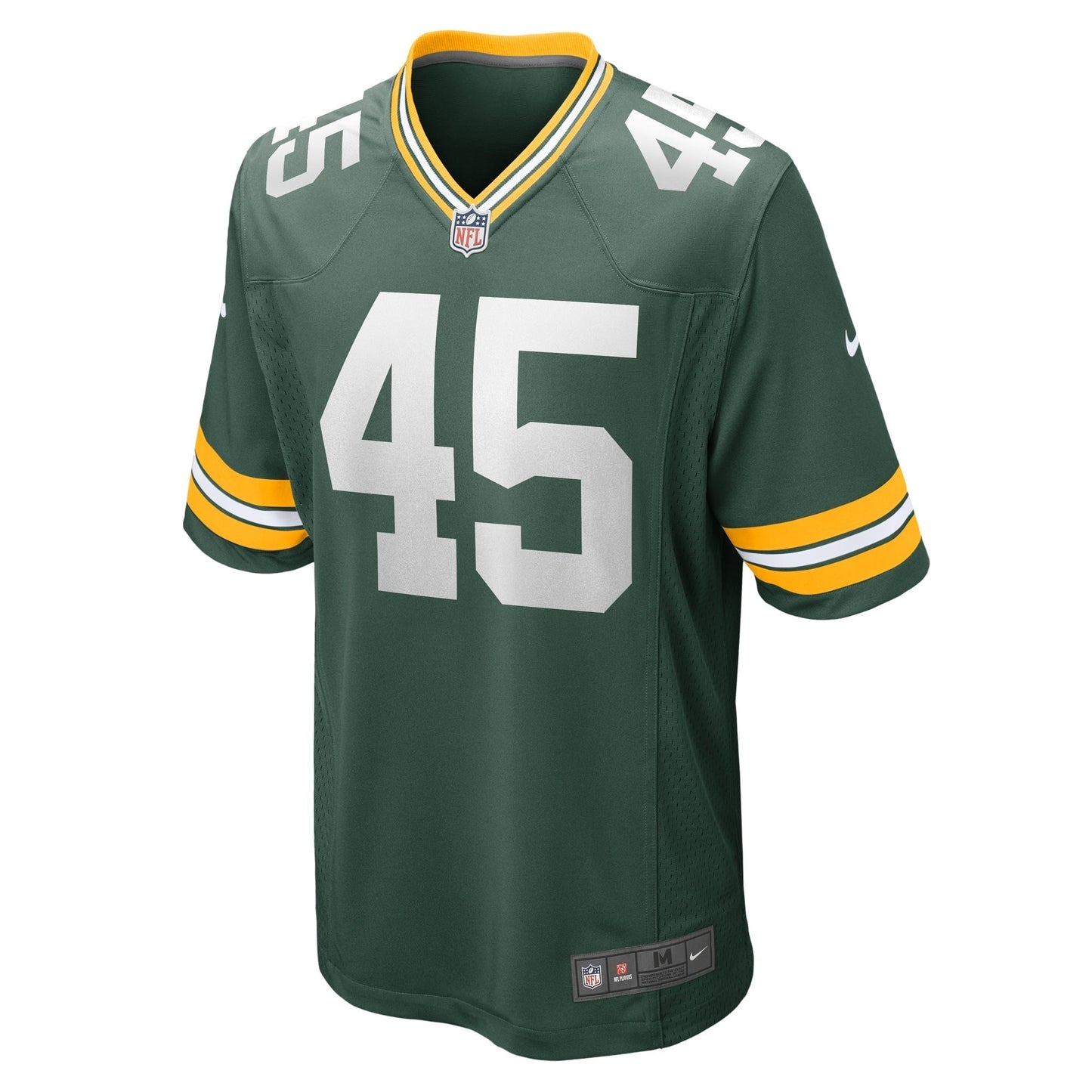 Eric Wilson Green Bay Packers Nike Home Game Jersey - Green football jersey product view 2