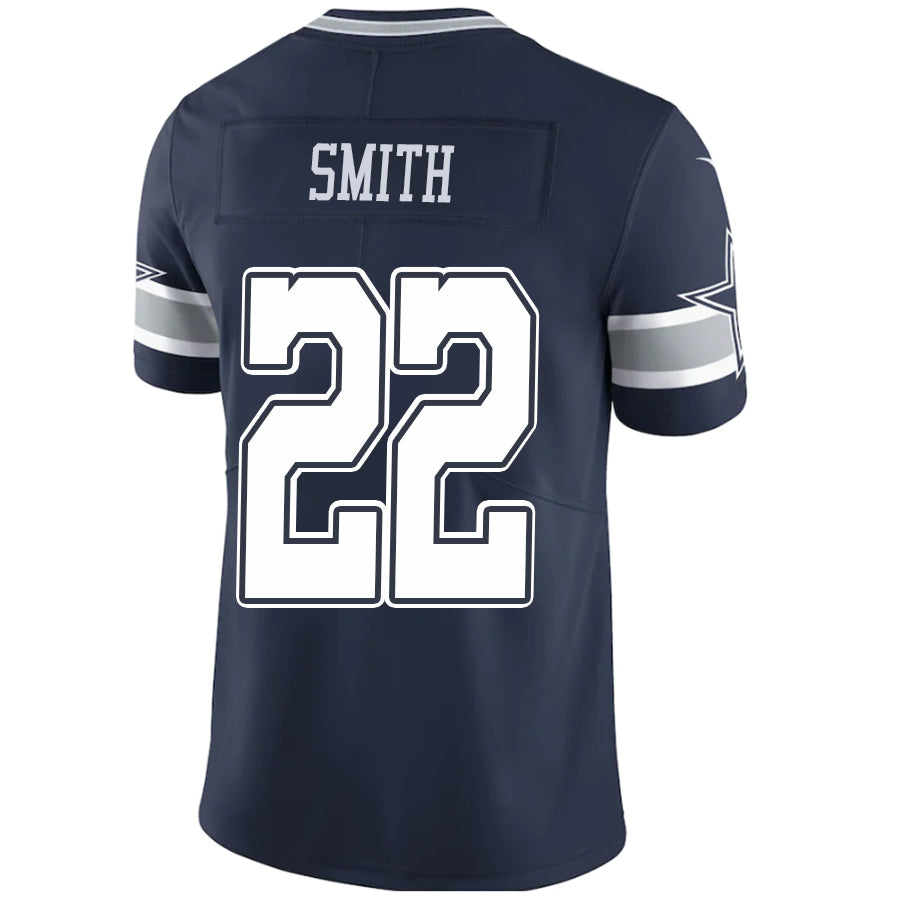 D.Cowboys #22 Emmitt Smith Player Navy Game Stitched Football Jerseys football jersey product view 1