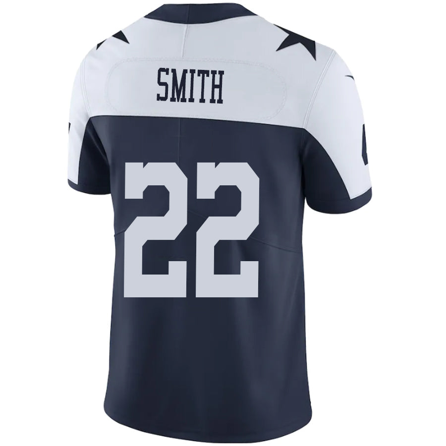D.Cowboys #22 Emmitt Smith Navy-White Stitched Player Game Football Jerseys football jersey product view 1