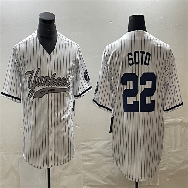 Los Angeles Dodgers #22 Juan Soto White Home Authentic Patch Jersey Baseball Jerseys baseball jersey product view 1