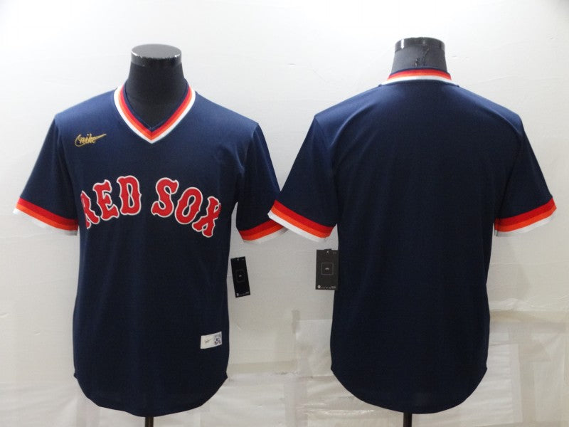 Men's Boston Red Sox Navy Replica Team Blank Jersey1 baseball jersey product view 1