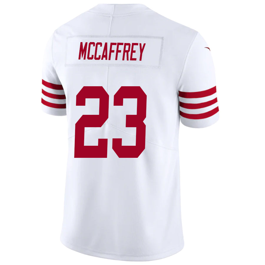 #23 Christian McCaffrey Player SF.49ers White Vapor F.U.S.E. Limited Football Jerseys football jersey product view 1