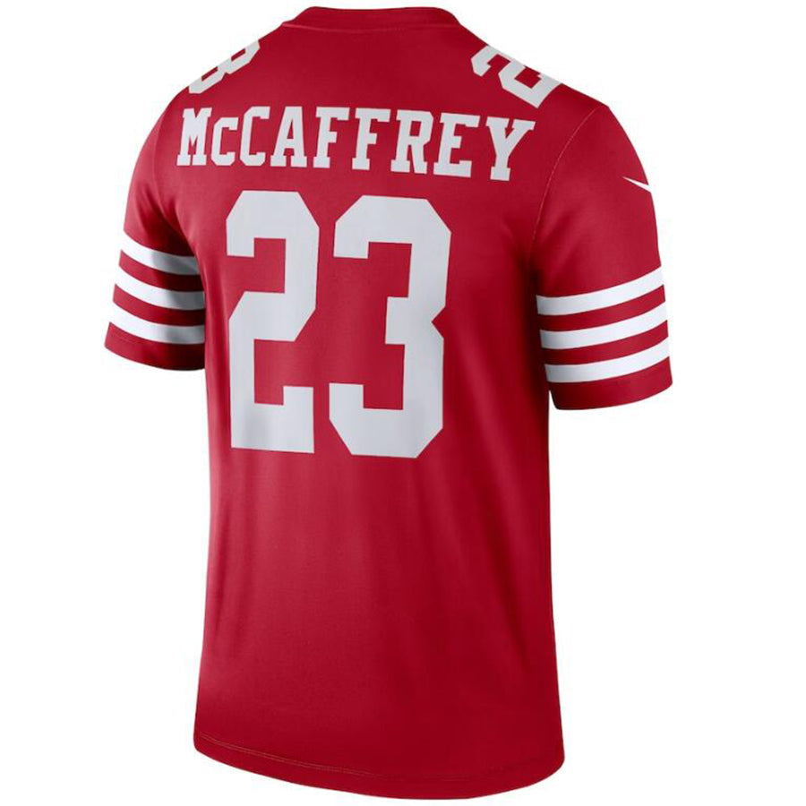 #23 Christian McCaffrey Player SF.49ers Black Team Legend Football Jerseys football jersey product view 1