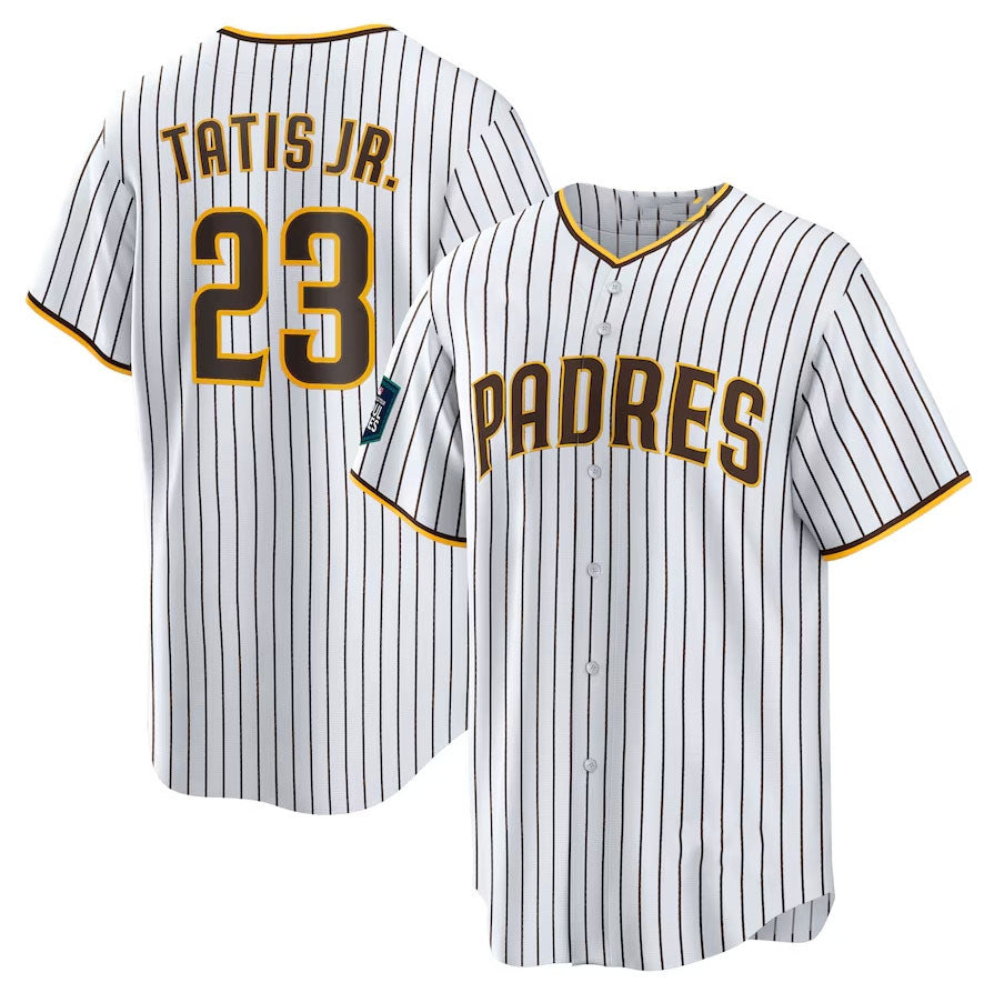 San Diego Padres #23 Fernando Tatis Jr. 2024 World Tour Seoul Series Home Replica Player Jersey - White Baseball Jerseys baseball jersey product view 1