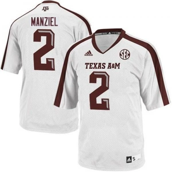 Johnny Manziel Texas A&M Aggies Jersey – White sports jersey product view 1