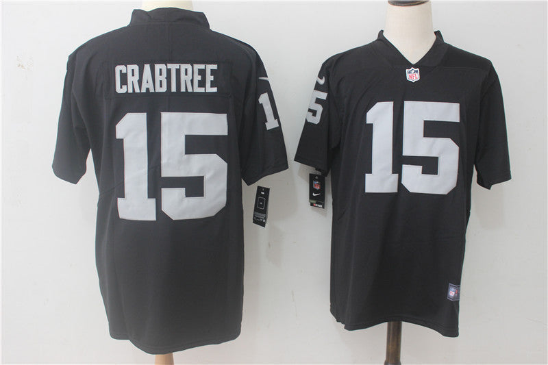 Men's Las Vegas Raiders Michael Crabtree #15 Black Game Player Jersey1 football jersey product view 1