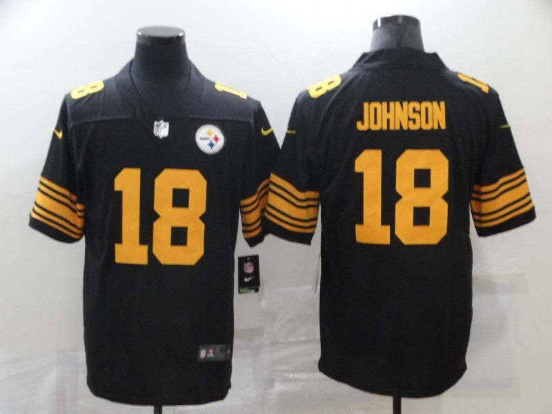 Men's Pittsburgh Steelers Diontae Johnson #18 Black Alternate Legend Jersey1 football jersey product view 1