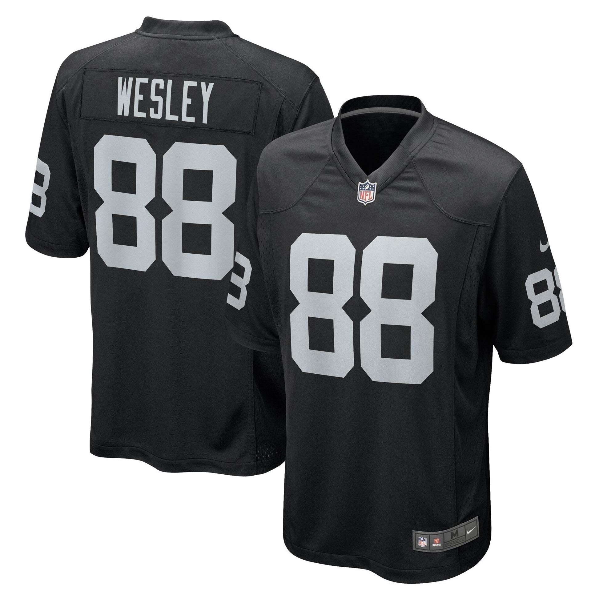 Antoine Wesley Las Vegas Raiders Nike Team Game Jersey - Black football jersey product view 1