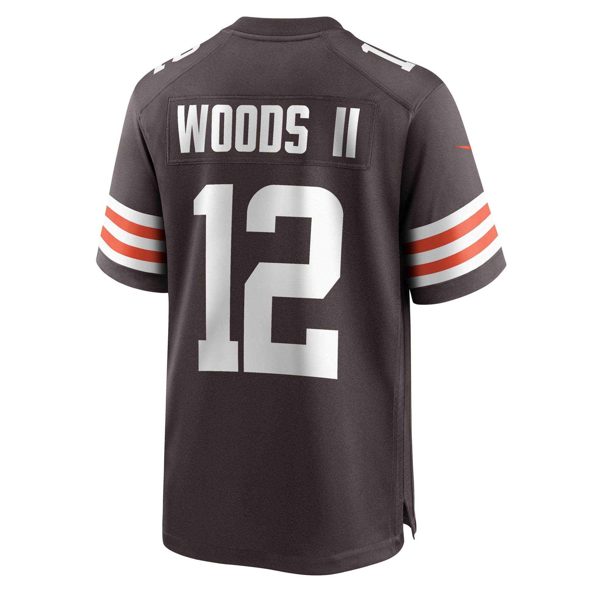 Michael Woods II Cleveland Browns Nike Game Jersey - Brown football jersey product view 3