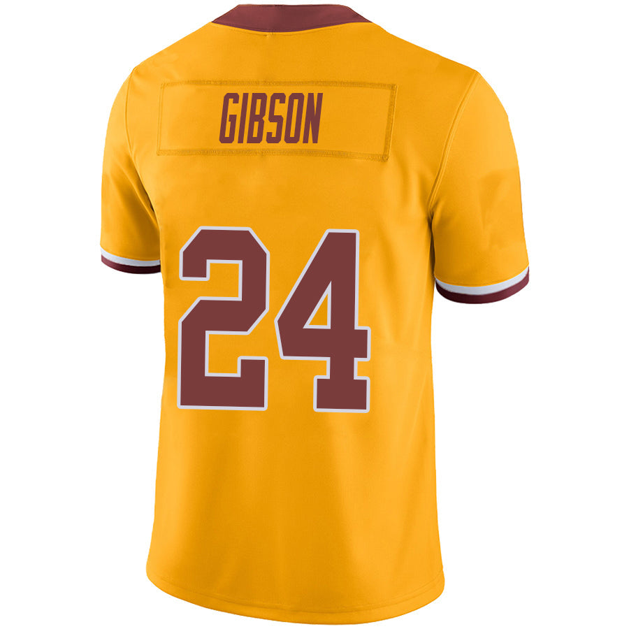 W.Commanders #24 Antonio Gibson Gold Stitched Player Vapor Game Football Jerseys football jersey product view 1