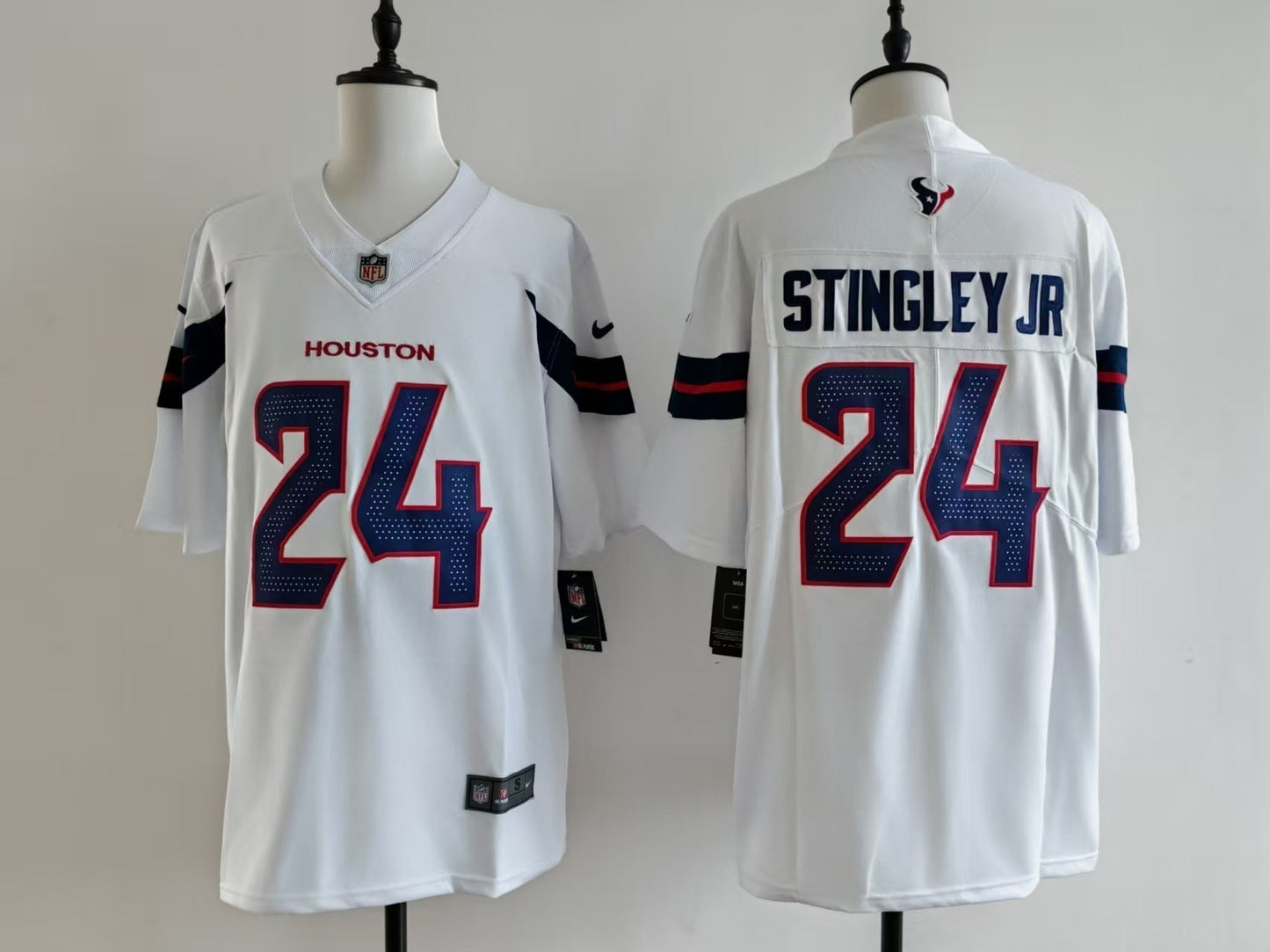 Men's Houston Texans Derek Stingley Jr. Jersey-White football jersey product view 1
