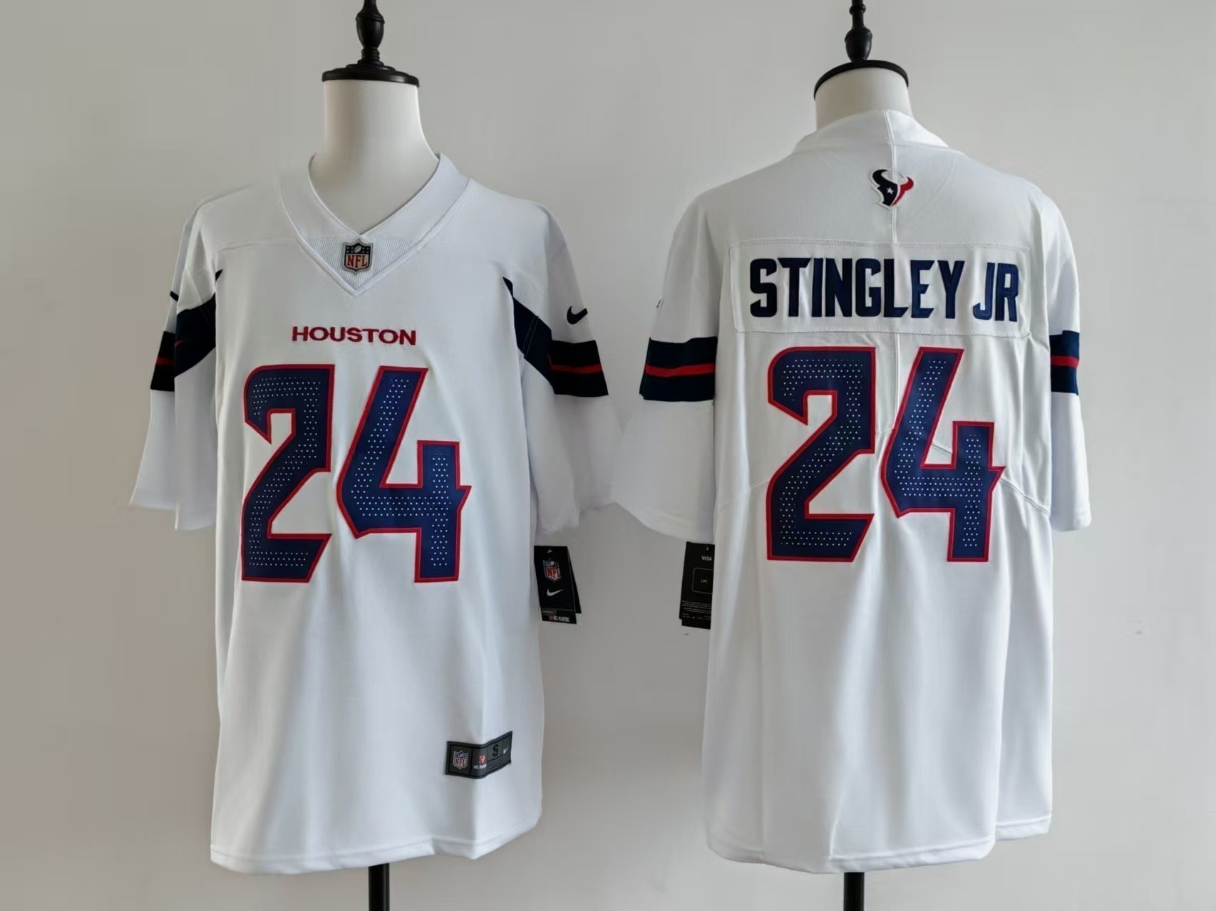 Men's Houston Texans Derek Stingley Jr. Jersey-White football jersey product view 1