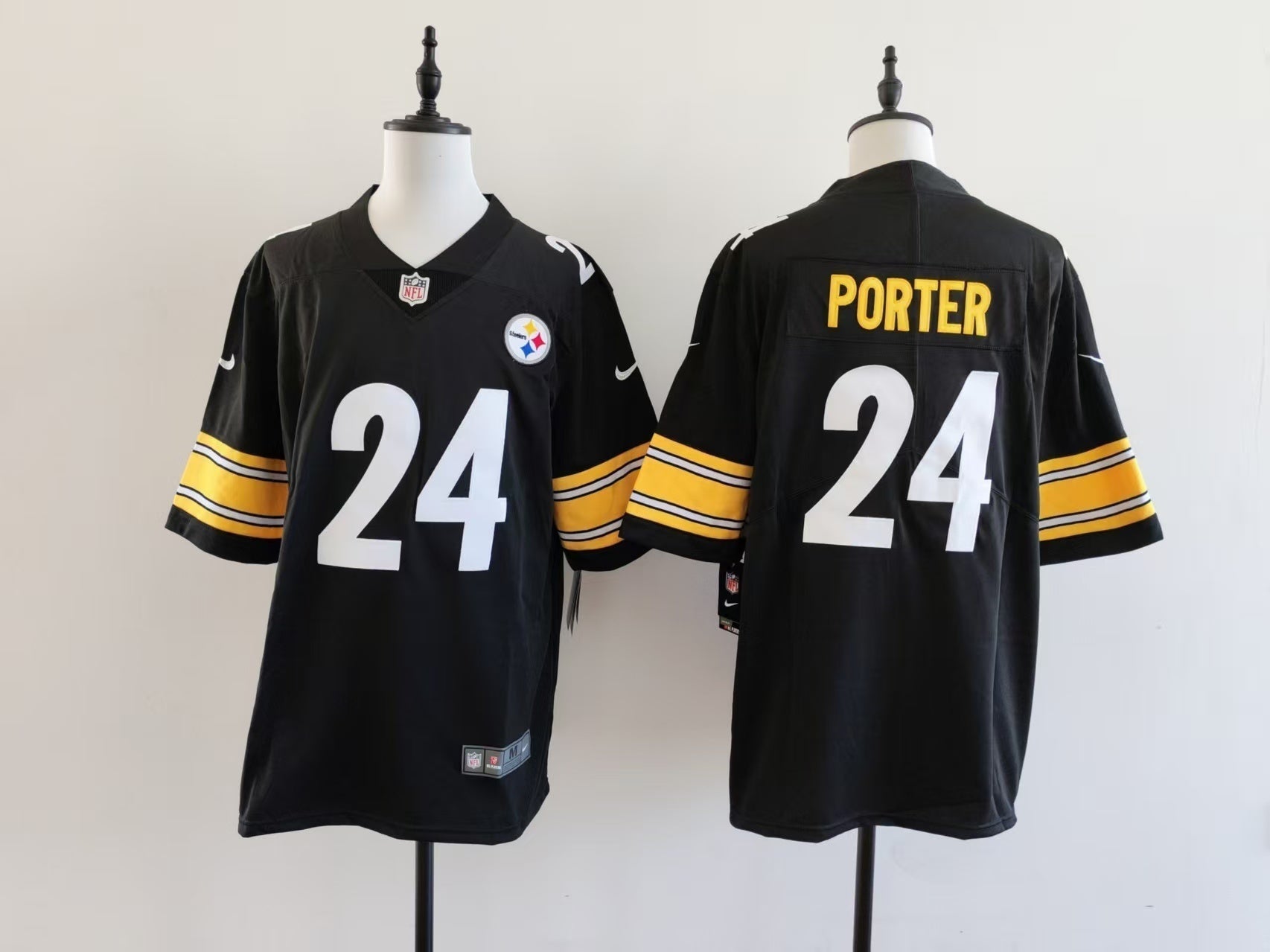 Men's Pittsburgh Steelers Joey Porter Nike Jersey - Black football jersey product view 1