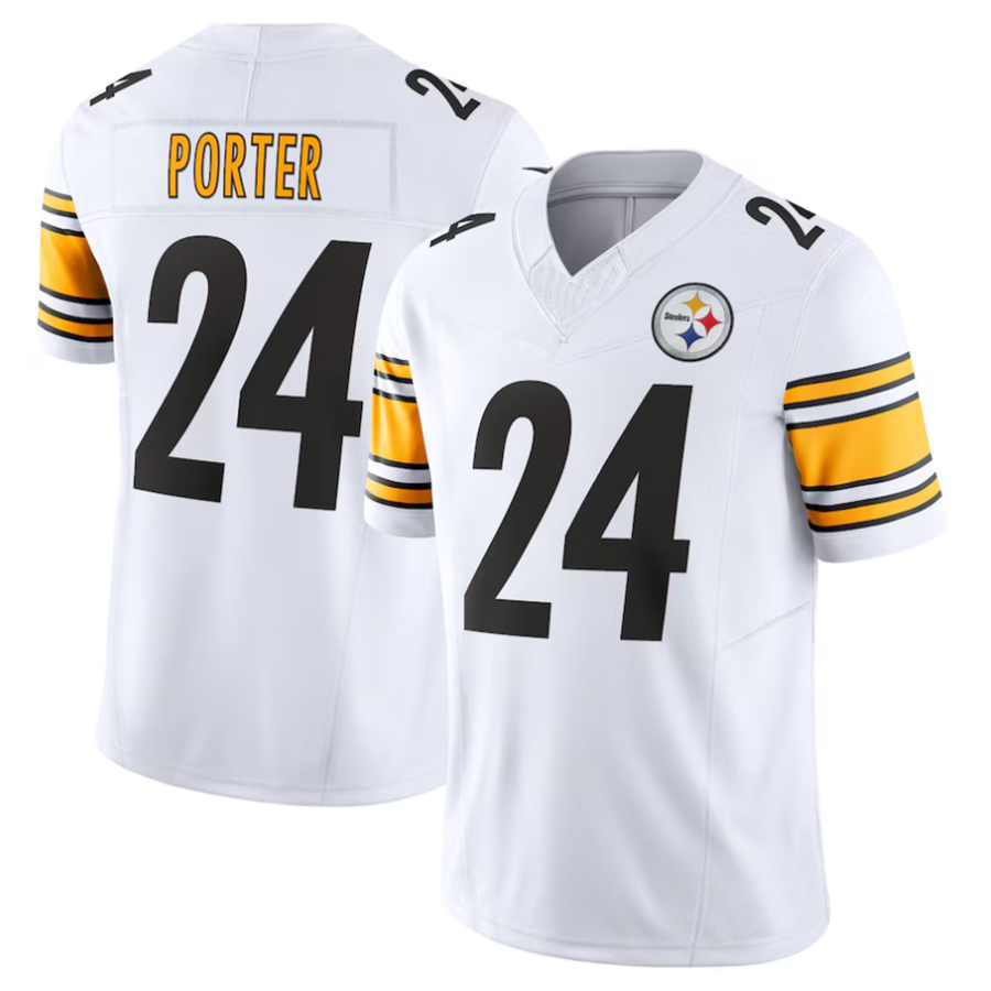 #24 Joey Porter Jr. Player P.Steelers White Vapor F.U.S.E. Limited Fotoball Jerseys football jersey product view 1