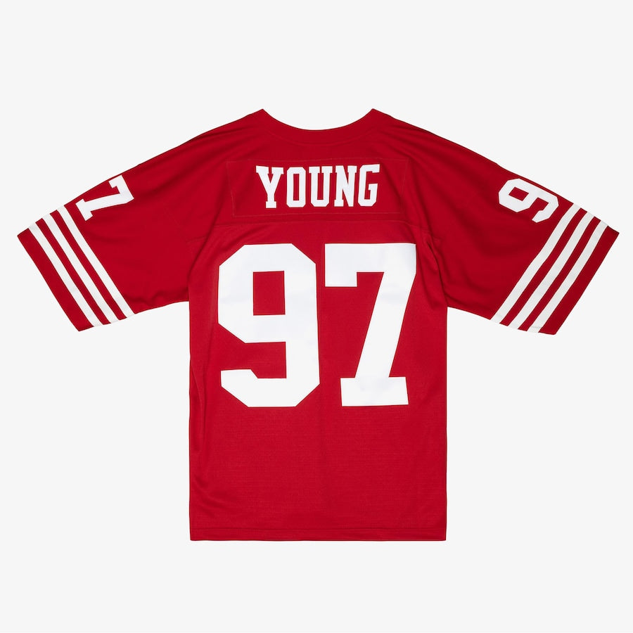 Men's Bryant Young Scarlet San Francisco 49ers 1994 Legacy Jersey football jersey product view 2