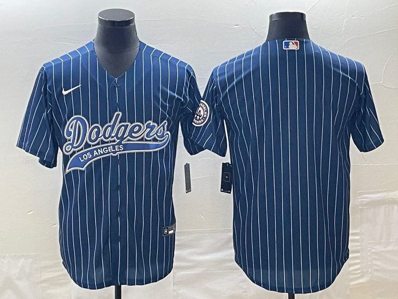 Men's Los Angeles Dodgers Blue Blank Jersey1 Joint Edition baseball jersey product view 1