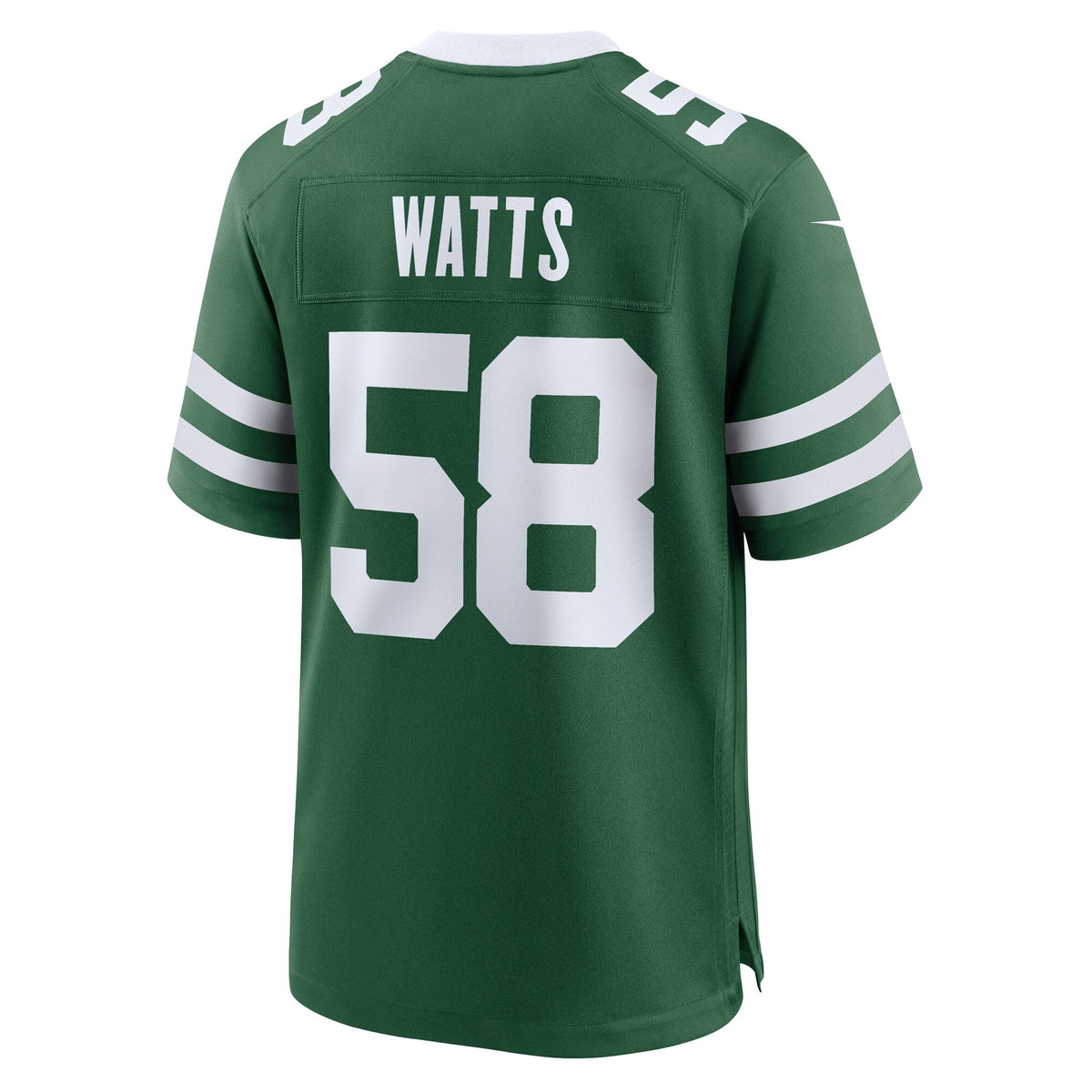 Eric Watts New York Jets Nike Team Game Jersey - Legacy Green football jersey product view 3