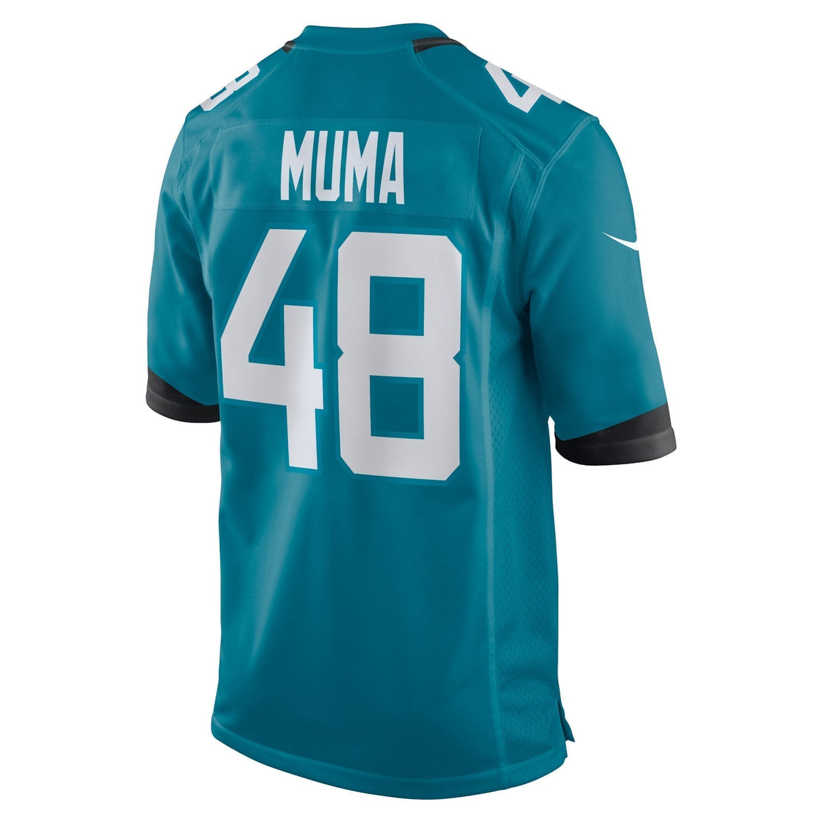Chad Muma Jacksonville Jaguars Nike Game Jersey - Teal football jersey product view 3