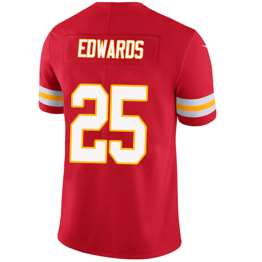 KC.Chiefs #25 Clyde Edwards-Helaire Player Red Vapor Limited Game Football Jerseys football jersey product view 1