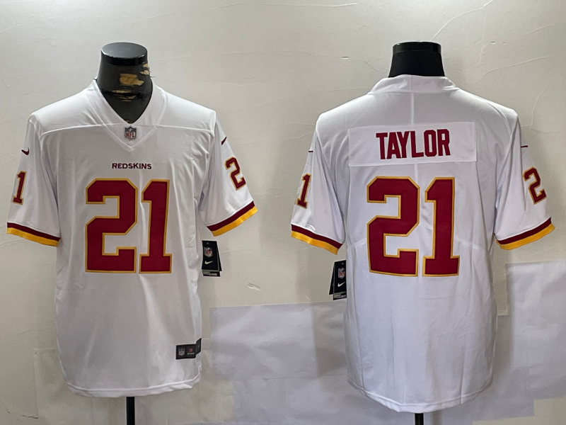 Men's Washington Commanders Sean Taylor #21 White Player Game Jersey1 football jersey product view 1