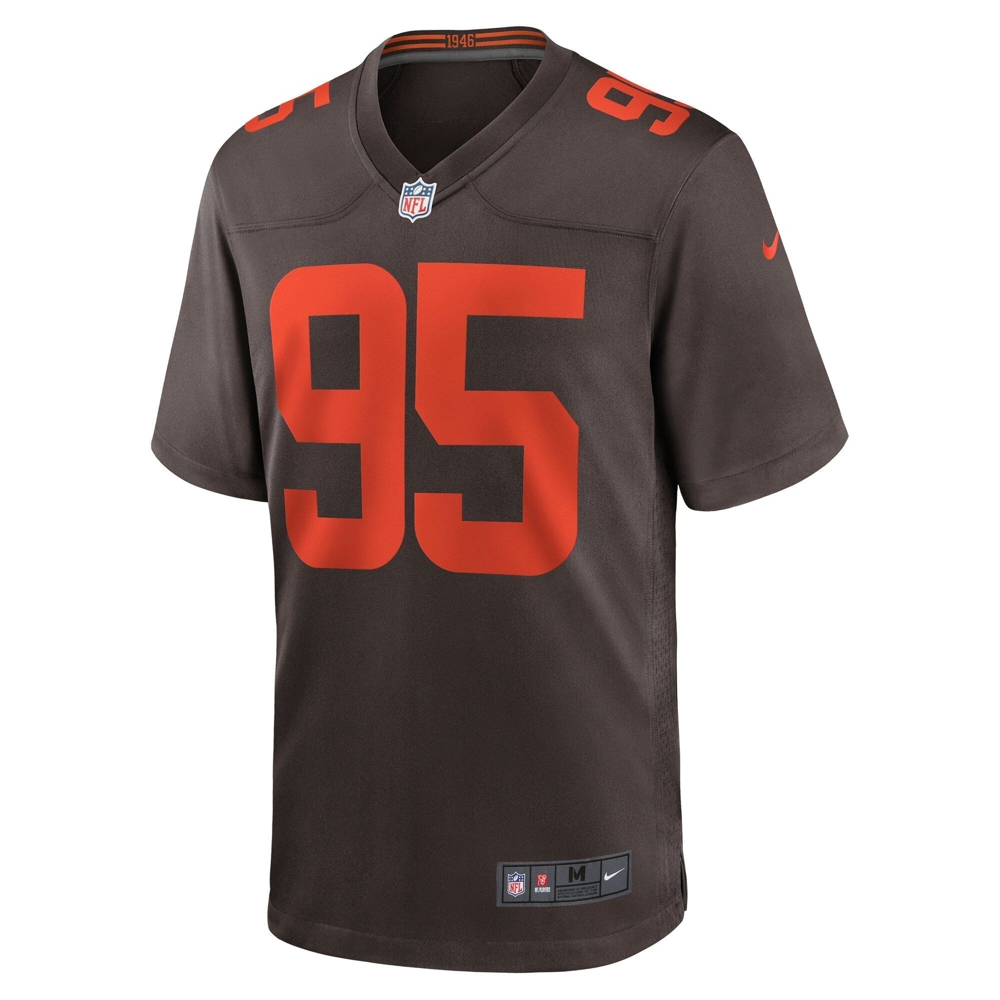 Myles Garrett Cleveland Browns Nike Alternate Game Jersey - Brown football jersey product view 2