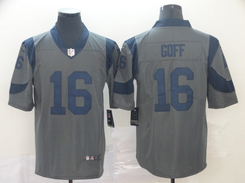 Men's Los Angeles Rams Jared Goff #16 Gray Inverted Legend Jersey1 football jersey product view 1