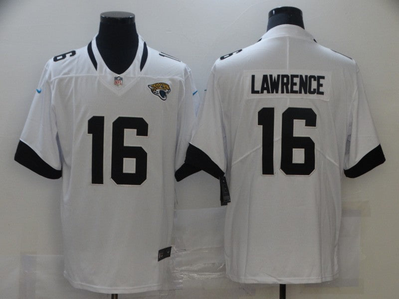 Men's Jacksonville Jaguars Trevor Lawrence #16 White Game Jersey1 football jersey product view 1