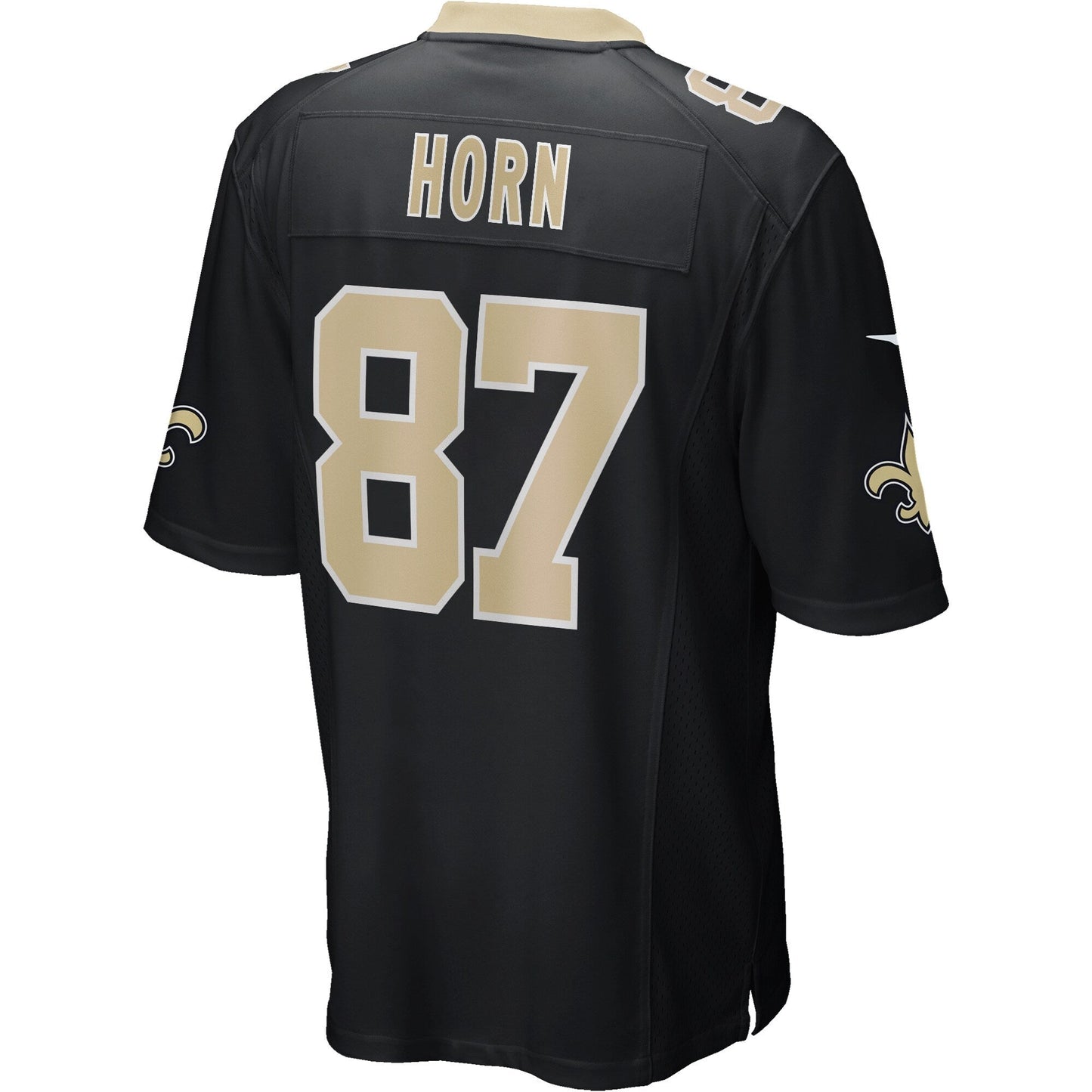 Joe Horn New Orleans Saints Nike Game Retired Jersey - Black football jersey product view 3