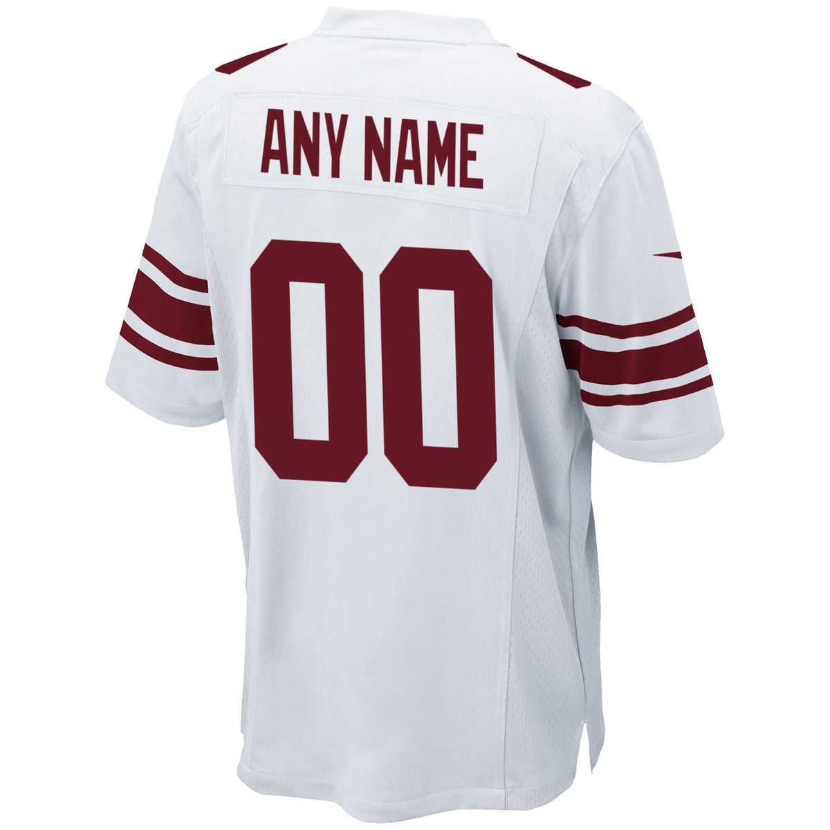 New York Giants Nike Custom Game Jersey - White football jersey product view 3